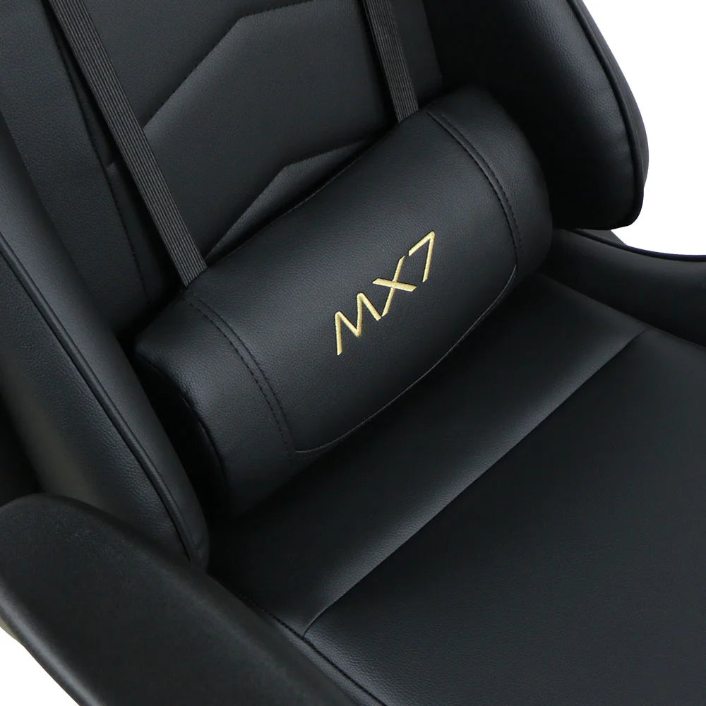Cadeira Gamer Mymax MX7, Até 150KG, Giratória, Preto