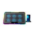 Base Para Notebook 15,6" Gamer C3Tech, LED RGB, Preto - NBC-550BK