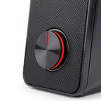 Caixa de Som Redragon Stentor GS500 2X3W 3.5MM Preto e Led Vermelho