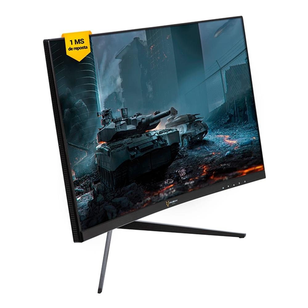 Monitor Gamer Husky Snow 23.6 LED Full HD, Curvo, 180Hz, 1ms, HDMI e DisplayPort, 99% sRGB, Adaptive Sync, Ajuste de Ângulo - HGMT000