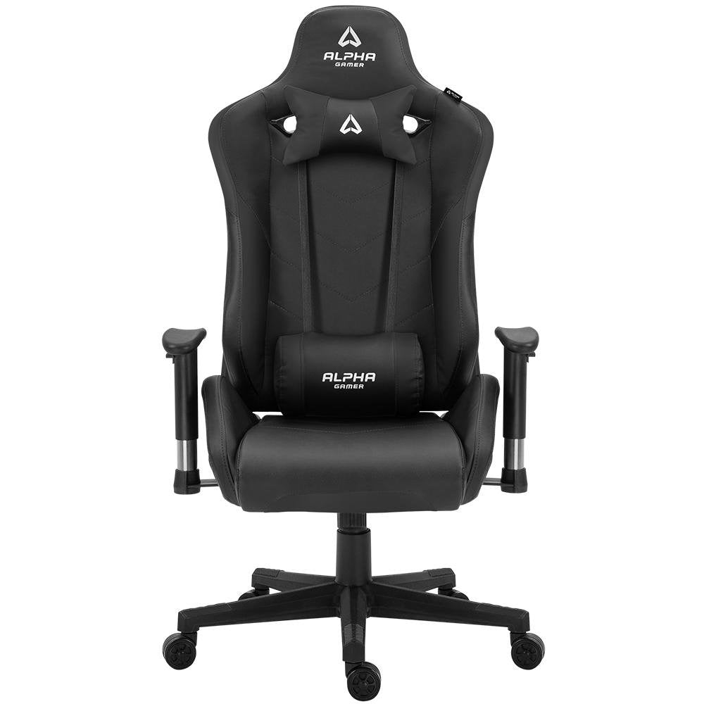 Cadeira Gamer Alpha Gamer Zeta Preto, Reclinável, com Almofadas, Cilindro de Gás Classe 4 - AGZETA-BK