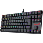Teclado Mecânico Gamer Redragon APS, RGB, Switch Redragon Brown, ABNT2, Preto - Low Profile - K607 RGB (PT-BROWN)