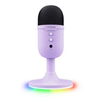 Microfone Gamer de Mesa Trust Yunix GXT 234P, RGB, Compatível com PC, USB, Roxo - 25375