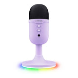 Microfone Gamer de Mesa Trust Yunix GXT 234P, RGB, Compatível com PC, USB, Roxo - 25375