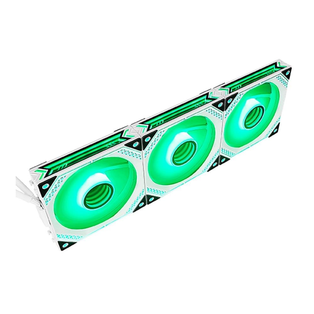 Kit Com 3 Ventoinhas Rise Mode Magneto, 120mm, ARGB, Branco - RM-MA-02-ARGB