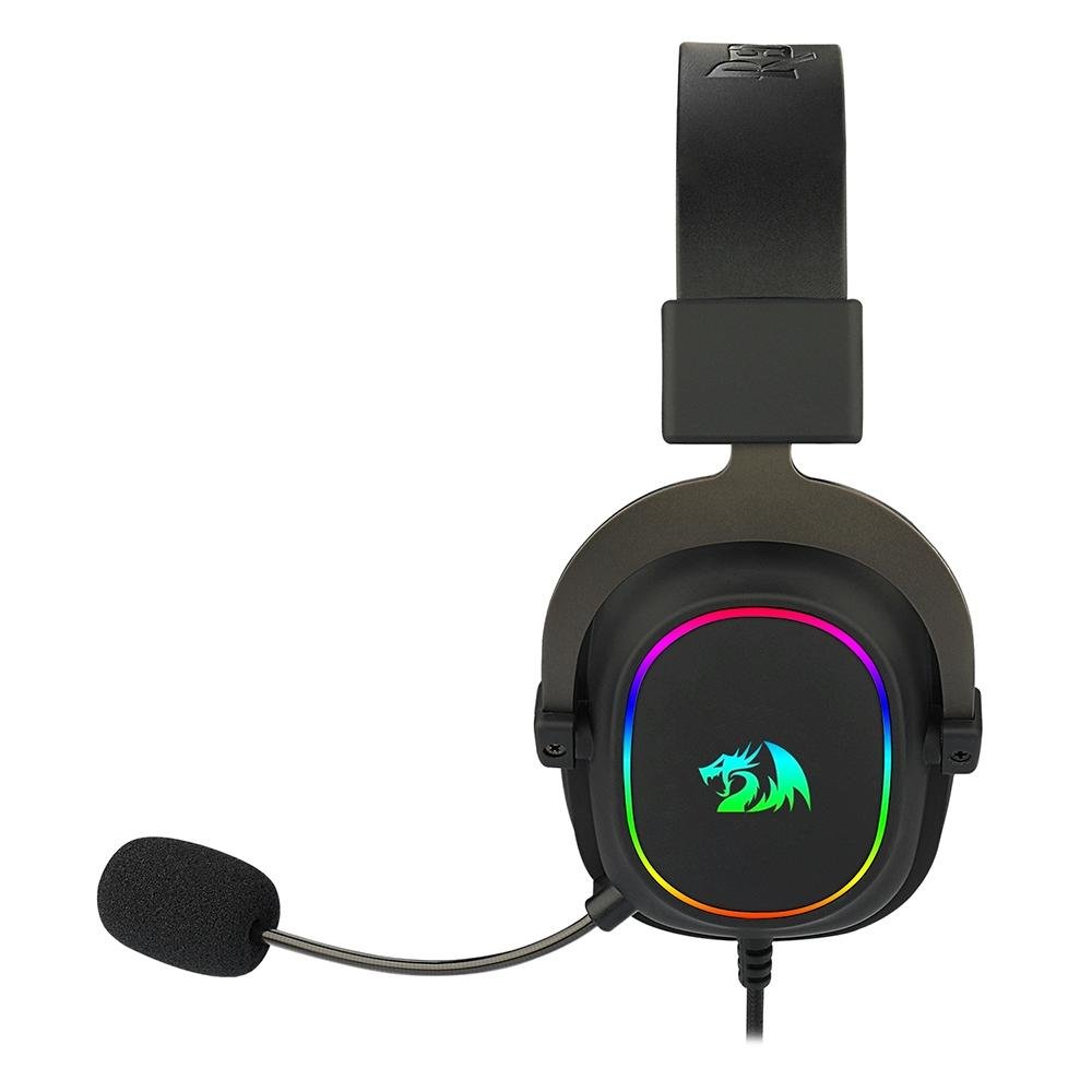 Headset Gamer Redragon Zeus X, Chroma Mk.II, RGB, Som Surround 7.1, Drivers 53mm, USB, Preto e Vermelho - H510-RGB