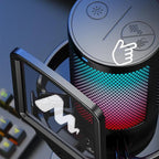 Microfone Gamer Condensador Maono Dgm20, RGB, Usb, Preto