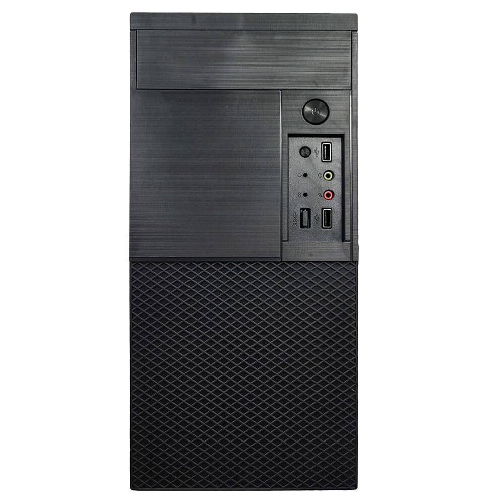 Gabinete Bluecase BG-2001, Mid tower, Com fonte 200W, 2 USB Frontal, Micro ATX e Mini ITX, com Fonte, Preto - BG-2001BX