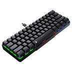 Teclado Semi Mecânico Gamer Rise Mode G2 Mini, RGB, USB-C, Layout 60%, Preto - RM-TG-02-B