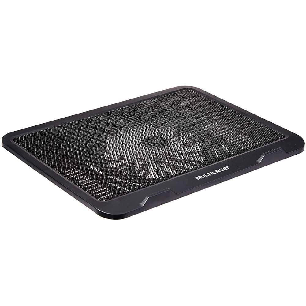 Base com Cooler para Notebook Multi Slim, Até 17", 2x USB, LED, Preto - AC263