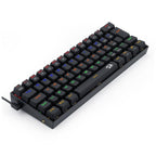 Teclado Mecânico Gamer Redragon Lakshmi, Rainbow Brown, Switch, ABNT2, Preto - K606R (PT-BROWN)