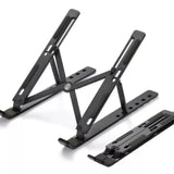 Base Suporte Ergonômico P/ Notebook Tablet Dobrável - Preto/cinza