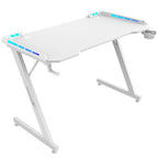 Mesa Gamer SuperFrame Epic RGB, Com Suporte Para Headset e Copo, Branco, SF-TB-EP11060WF RGB