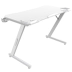 Mesa Gamer SuperFrame Epic, Com Suporte Para Headset e Copo, Branco, SF-TB-EP11060WF