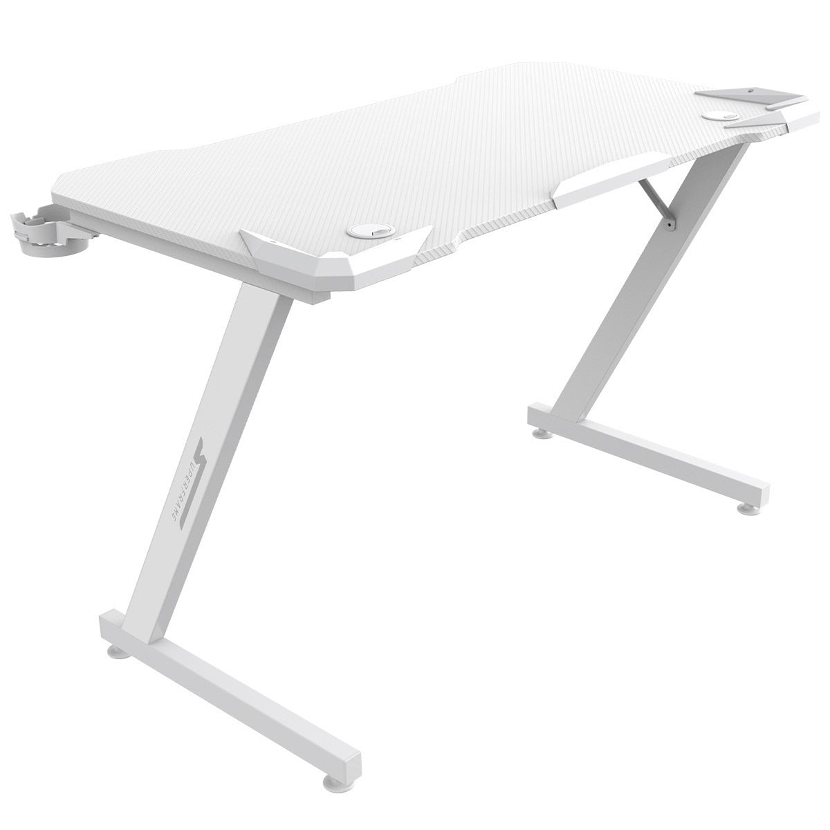 Mesa Gamer SuperFrame Epic, Com Suporte Para Headset e Copo, Branco, SF-TB-EP11060WF
