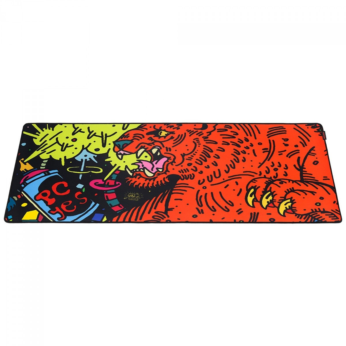 Mousepad Gamer PCYes Tiger Extended, Extra Grande, 900x420mm, PMT90X42