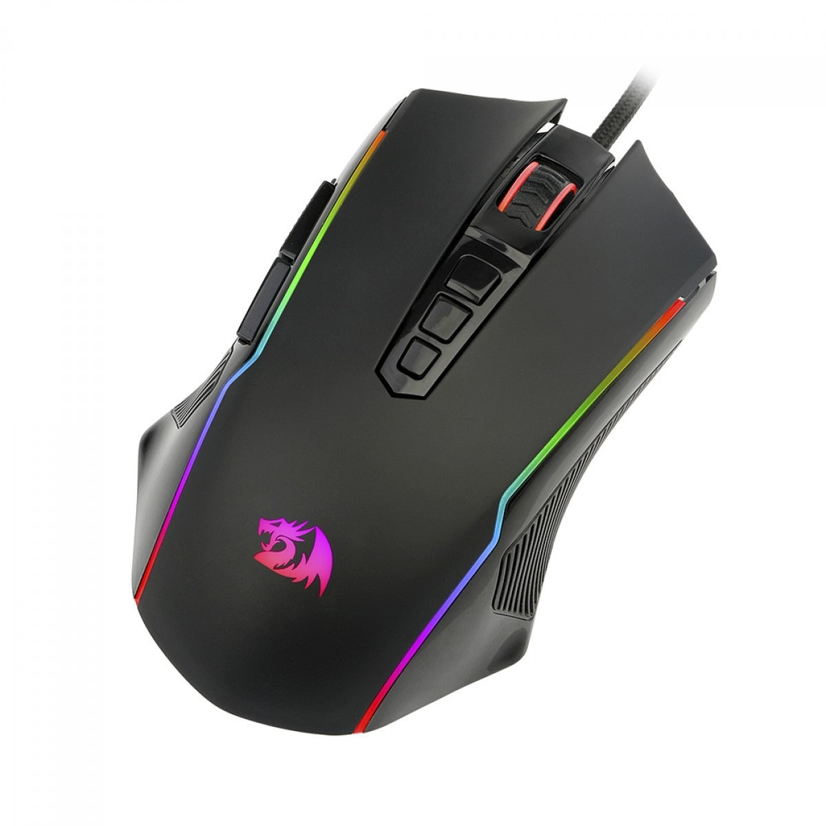 Mouse Gamer Redragon Ranger Basic, RGB, 4000 DPI, PAW3104, 9 Botões Programáveis, Black, M910-K