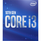 Processador Intel Core i3 10100 3.60GHz (4.30GHz Turbo), 10ª Geração, 4-Cores 8-Threads, LGA 1200, BX8070110100