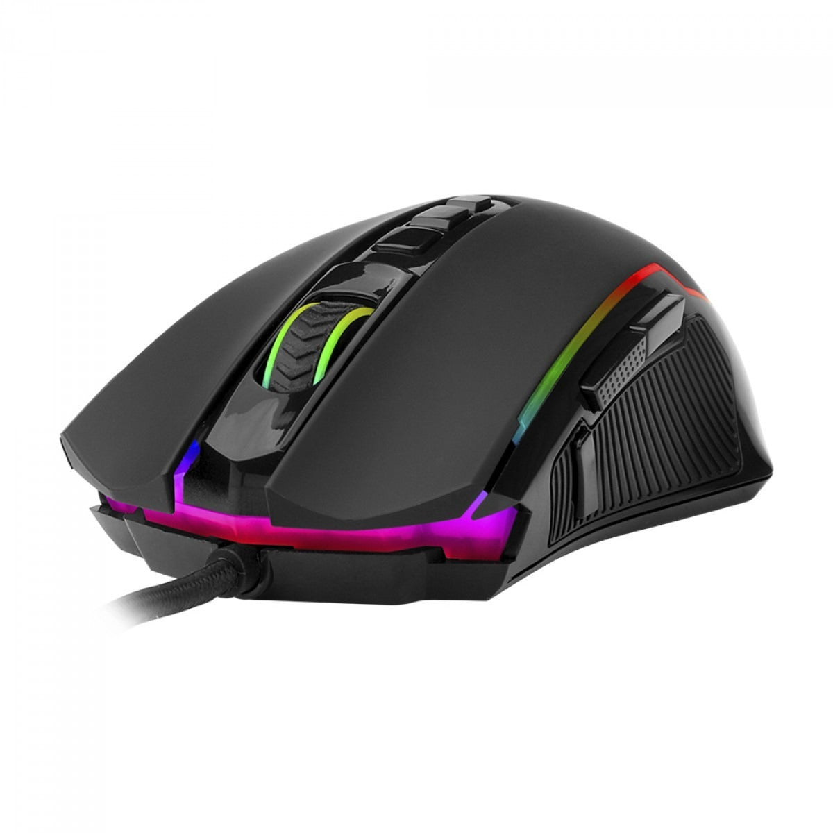 Mouse Gamer Redragon Ranger Basic, RGB, 4000 DPI, PAW3104, 9 Botões Programáveis, Black, M910-K