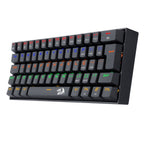 Teclado Gamer Mecânico Redragon Lakshmi, Rainbow, Switch Blue, ABNT2, 60%, Black, K606R