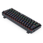 Teclado Gamer Mecânico Redragon Lakshmi, Rainbow, Switch Blue, ABNT2, 60%, Black, K606R
