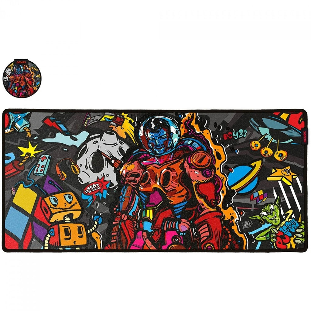 Mousepad Gamer PCYes Dr Kepler Extended, Extra Grande, 900x420mm, DRK90X42